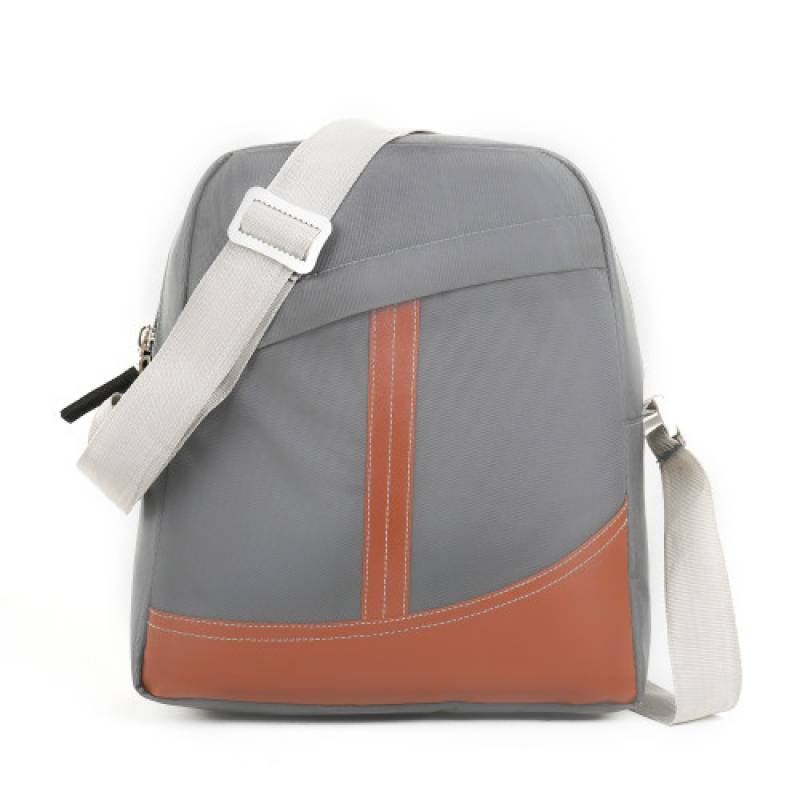 Cloth Sling Bag gray 12 inch sling bag