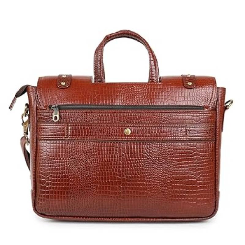 FERNWEH Genuine Leather Laptop Messenger Bag 15 .5 Inch Laptop Adjustable Strap for Men and Women Office Bag