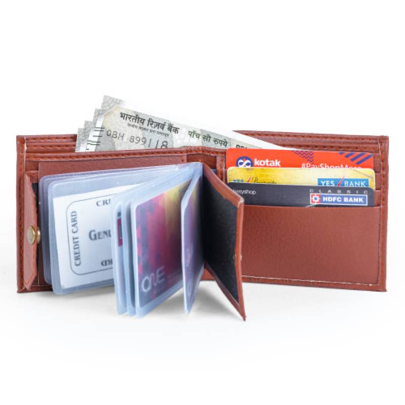 Wallet Rexin Mens' bifold wallet with 10 card slots & a coin pocket