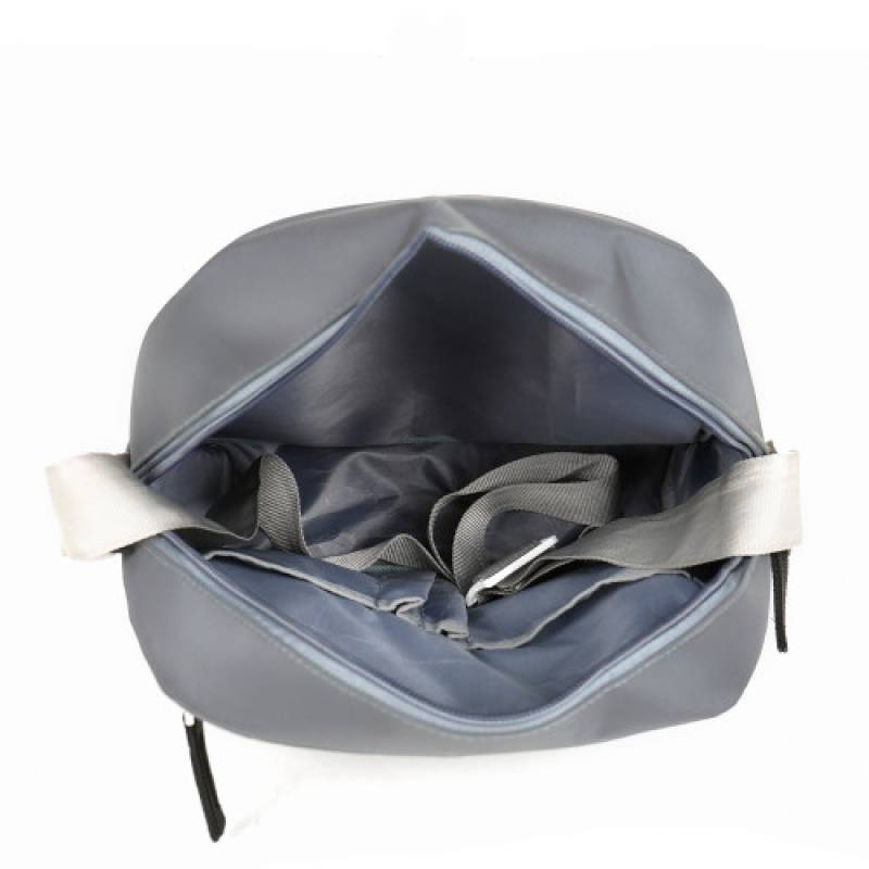 Cloth Sling Bag gray 12 inch sling bag