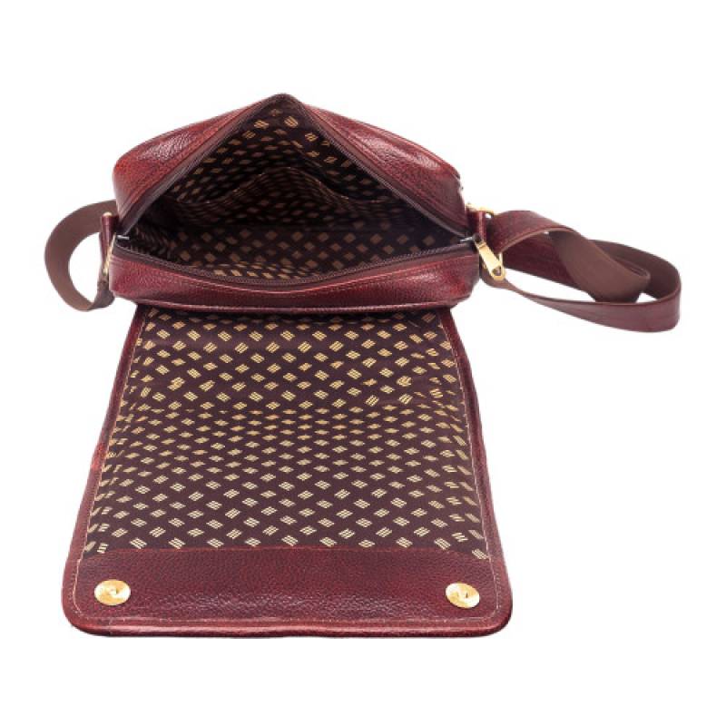 Leather Sling Bag Crosby body bag comfortable with ipad , tab