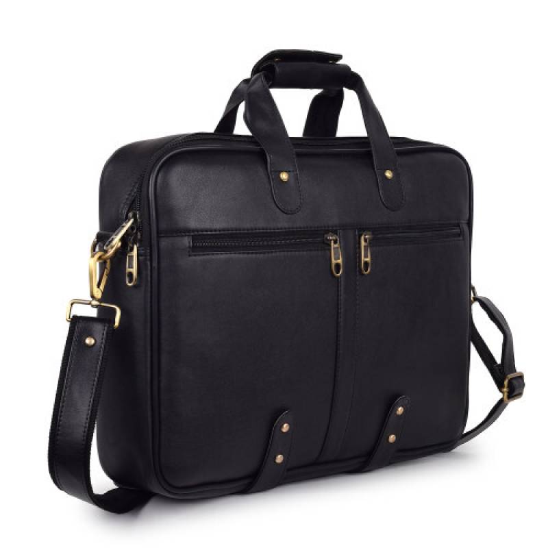 Raxin Laptop Messenger Bag - 15.5-Inch, 5 Compartments, and Trolley Strap