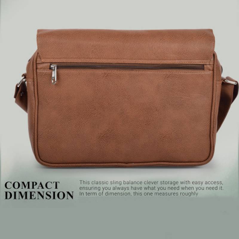 Fernweh "15.5-Inch Raxin Laptop Messenger Bag with 3 Compartments